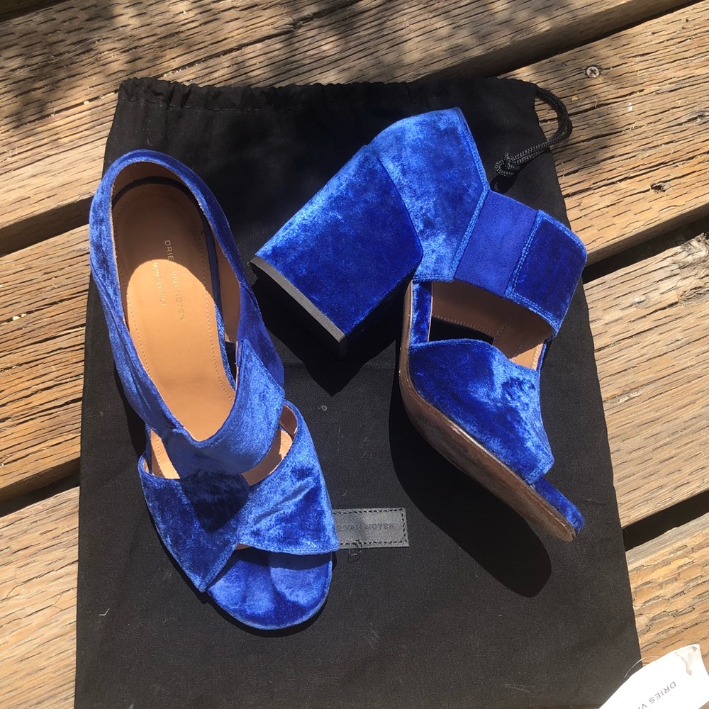 Dries Van Noten Twist Vamp Sandals sz 38.5